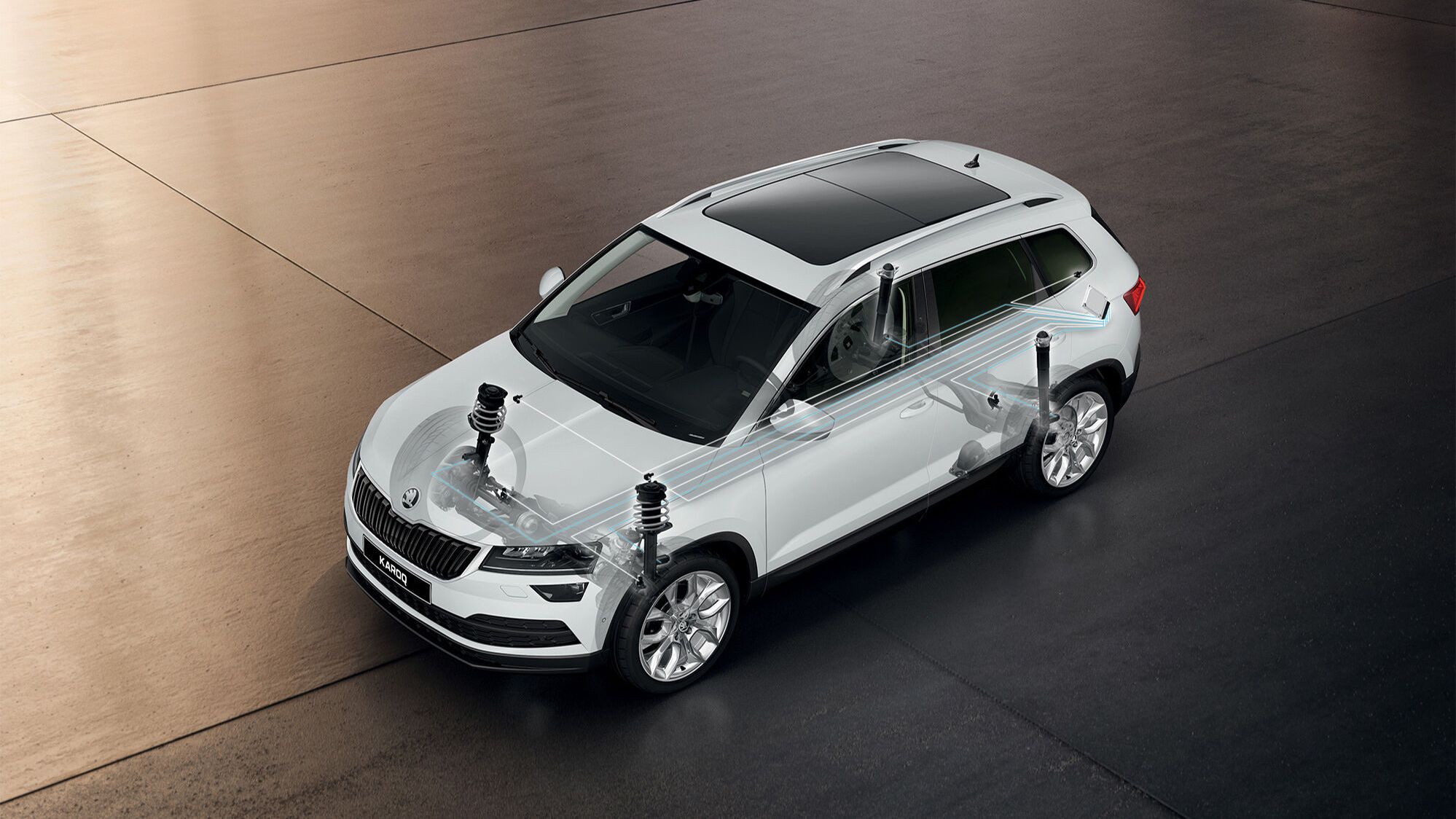Škoda Karoq Scout me kontroll dinamik të amortizimit