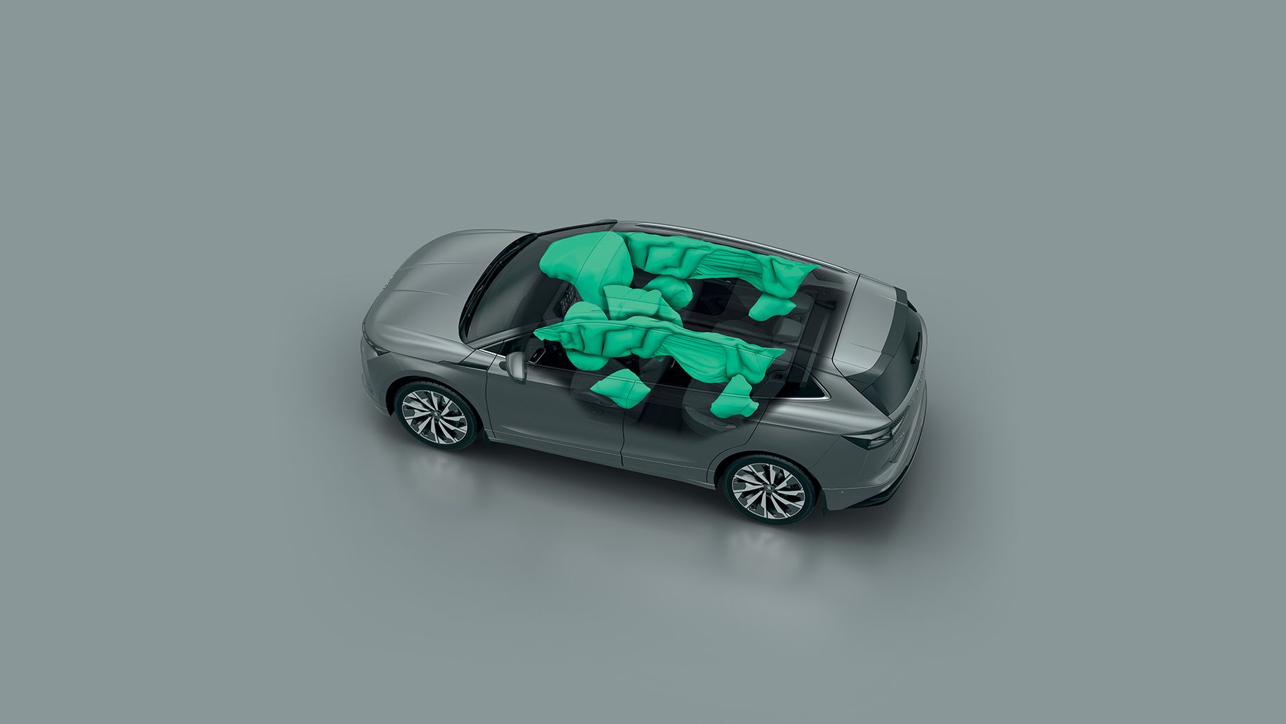 Škoda Enyaq Skizze Airbags