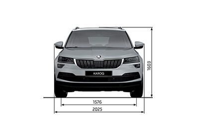 Dimensionet e Škoda Karoq me pamje ballore